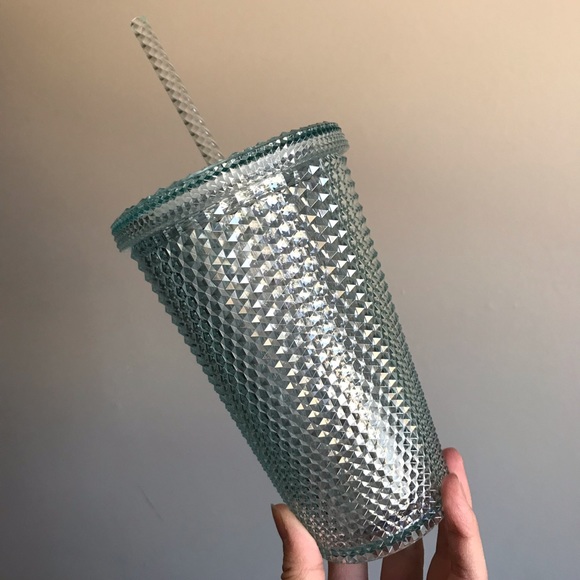 Starbucks Japan exclusive icy light blue studded cup tumbler grande - Picture 3 of 9